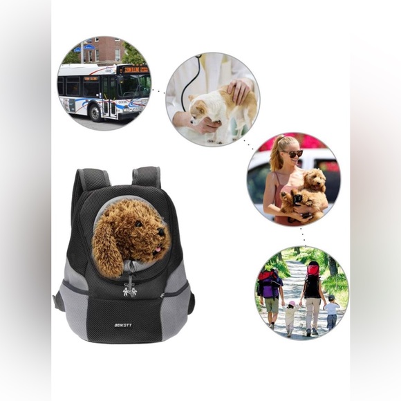 Dog Cat Front Carrier Backpack - Picture 4 of 8